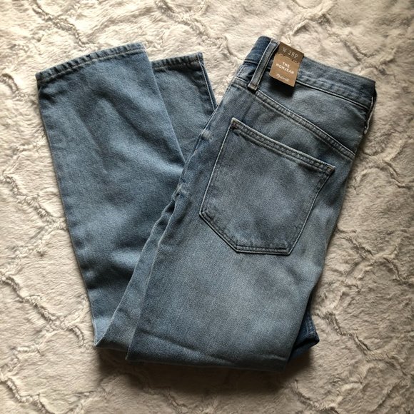 SZ 30 Madewell: MOM JEAN Ripped Edition Light Wash - Picture 7 of 9